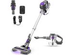 Aspirapolvere A Batteria - XL-618A - Potenza 550 W - Forza Di Aspirazione 45 Kpa - Contenitore 1,65 L - Fino A 60 Min - Batteria 22,2 V/2800 Mah - Viola