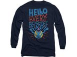 Sesame Street - Maglietta "Hello Everybody"" Per Uomo/Donna Unisex, Manica Lunga TV29054 (S) (Navy)"