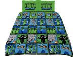 Minecraft - Set Letto Matrimoniale TA14209 (Letto Matrimoniale) (Verde/Blu/Grigio)