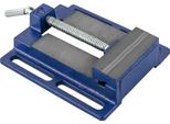 Morsa - Morsa Per Macchina - Ghisa - Ganasce In Acciaio 45# - Larghezza Di Serraggio 10 Cm - Larghezza Ganasce 9,9 Cm - Altezza Ganasce 2 Cm - Manuale - Blu