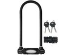 Lucchetto Per Bicicletta Con Supporto, U-Lock, Con Chiave, Master Lock, 28 Cm, Nero, Classe Di Protezione 10