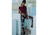 Urban Classics - Pantaloni Cargo A Vita Alta Da Donna In Camo Vino - 26