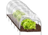 Gardlov Piccola Serra In Foglio 300X40X45 Cm - Tunnel In Foglio Protezione Uv - Struttura In Acciaio Resistente Alla Corrosione E Ai Danni - Serra In Foglio Resistente All'inverno 25382