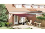 Vidaxl Tenda Manuale Con Led Rosso Vino 400X300 Cm
