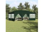 Vidaxl Tenda Per Feste Verde E Bianca 600 X 400 X 266 Cm In Poliestere E Acciaio
