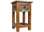 Wohnling WL5.069 Beistelltisch Kalkutta Braun 30 Cm X 30 Cm X 50 Cm