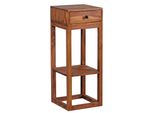 Wohnling WL1.739 Beistelltisch Mumbai Massiv-Holz Sheesham 35 Cm X 35 Cm X 90 Cm