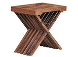 Wohnling WL1.737 Beistelltisch Mumbai Massiv-Holz Sheesham 40 Cm X 60 Cm X 57 Cm