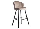 Wohnling Barhocker WL6.291 Samt Beige