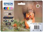 Epson Original 378XL EichhöRnchen Druckerpatronen 6Er Multipack Schwarz, Cyan, Cyan Hell, Magenta, Magenta Hell, Gelb
