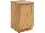 Unterschrank Home Affaire "Teramo", Natur, B:50Cm H:85Cm T:60Cm, Massivholz, SchräNke, Unterschrank, Breite 50 Cm, 1 TüR, 1 Einlegeboden