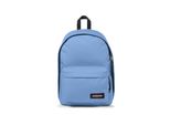 Freizeitrucksack EASTPAK OUT OF OFFICE, Gr. B/H/T: 29,5cm x 44cm x 22cm, schwarz (air blau), Polyester, Basic, Rucksäcke Freizeitrucksack, Unisex Cityrucksack, Arbeitsrucksack, Schulrucksack mit Logo-Aufnäher
