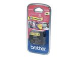 Brother® MK621BZ M-Schriftbandkassetten, Unlaminiert GrößE: 9 Mm X 8 M (B X L) Schwarz Auf Gelb
