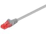 Goobay 95250 Cavo Patch Cat 6, U/Utp, Grigio, 0,25 M - Miscela Di Rame Cca