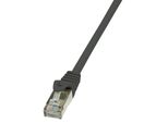 Cavo Patch Logilink, Cat. 6, F/Utp, 0,5 M, Nero