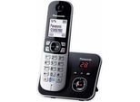Panasonic Kx TG6821 - Telefono Cordless - Segreteria Telefonica Con Id Chiamante - Dect - Nero (KX-TG6821GB)