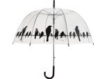 Esschert Design Ombrello Uccelli Su Linea Elettrica Trasparente TP166
