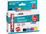 Edding EDD-433 Druckerpatrone 4 StüCk(E) Kompatibel Schwarz - Cyan - Magenta - Gelb (18-433)