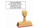 Keine Marke HOLZ4818T Holzstempel Bis Zu 5 Zeilen
