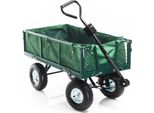 Carrello Da Trasporto Wiltec Fino A 300 Kg Con Griglie Metalliche, Carrello Da Giardino Con Telone Rimovibile, Carrello Manuale Con Pneumatici, Carrello Manuale Per Prato E Ghiaia, Ecc