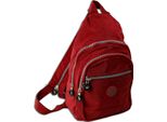 Borsa Street Backpack Crinkle Nylon Red Trendy Ladies City Backpack ORJ200R