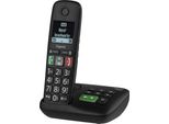 Gigaset E290A - Telefono Cordless - Segreteria Telefonica Con Id Chiamante - Eco Dect\Gap - Nero (S30852-H2921-B101)