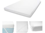 10Cm Schiuma Fredda Materasso Topper HWC-E63, Topper Materasso Topper Materasso Protettore ~ 140X200Cm