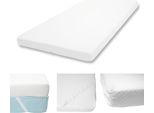 10Cm Schiuma Fredda Materasso Topper HWC-E63, Topper Materasso Topper Materasso Protettore ~ 90X200Cm