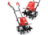 Motozappa Elettrica Wiltec 1500 W Con 400 Giri/Min, Fresa Elettrica Da Giardino Con Profondità Di Lavoro Di 220 Mm, Motozappa Con 24 Lame, Fresa Su Ruote