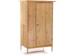 Casetta Da Giardino Wiltec Con 1 Porta In Legno Colore Naturale 92 X 57 X 154 Cm Casetta Per Attrezzi Da Giardino Casetta Per Attrezzi Da Giardino Armadio Per Attrezzi Da Giardino