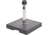 Supporto Per Ombrellone HWC-F92, Portaombrelli, Granito ~ 24Kg Angolare Nero