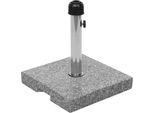 Portaombrelli HWC-F92, Portaombrelli, Granito ~ 23Kg Quadrato Grigio