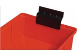 Arresto Estraibile Per Scaffale W.93/152/186Mm Nero Pp LA-KA-PE