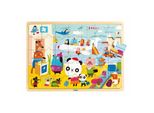 Puzzle In Legno Djeco Dell'aeroporto 35 Pezzi