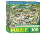 Eurographics Puzzle Dinosaurier, Kinderpuzzle, 100 Teile, 48 X 33 Cm, 6100-0098
