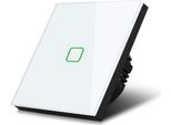 Interruttore A Sfioramento Interruttore Luminoso Interruttore A Croce Interruttore A Parete Interruttore Per Scale Con Cambio Di Colore Retroilluminazione Led Interruttore Da Incasso 1-Fold Square Bianco