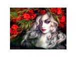 Puzzle Anatoliano Donna Con Fiori 1000 Pezzi