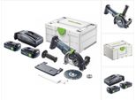 Festool DSC-AGC 18-125 Fh Eb-Basic 18 V 125 Mm Sistema Di Taglio A Mano Libera Senza Spazzole + 2X Batteria 3,0 Ah + Caricabatterie + Systainer
