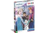 Clementoni 104 Elementy UkłAdanka Disney Frozen - Oficjalny Produkt Kreatywny