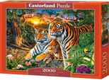 Castorland Puzzle Della Famiglia Tiger 2000 Pezzi