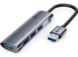 Hub Usb C-TECH, UHB-U3-AL, 4X Usb 3.2 Gen 1, Corpo In Alluminio