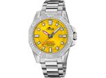 Lotus 18926/1 Diver Orologio Da Uomo In Acciaio Inossidabile Data Argento