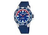 Lotus 18927/2 Diver Orologio Da Uomo In Gomma Data Blu