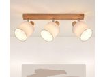 Zmh Plafoniera 3 Fiamme Nera - Faretto Da Soffitto Vintage Faretto Da Soffitto Led Faretto Da Parete Orientabile 350° E14 (Senza Lampadina)