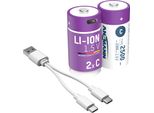 Ansmann 1313-0004 2 Ansmann Akkus 2500 Baby C 2.300 Mah
