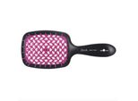 Janeke Superbrush Spazzola Per Parrucchieri Per Districare I Capelli Nero E Fucsia