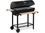 Carrello Per Barbecue A Carbonella Bbq-Toro | Carrello Mobile Per Barbecue A Carbonella Premium, Incl. Termometro, Griglia Per Affumicatore