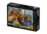 D-TOYS Puzzle Cavallo E Cavaliere E Costruzione 1000 Pezzi