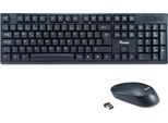 Equip 245222 Tastiera + Mouse Wireless Equip, Layout Portoghese Nero