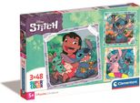 Clementoni Puzzle Disney Stitch 3X48 ElementóW - Oryginalny Produkt Oficjalny